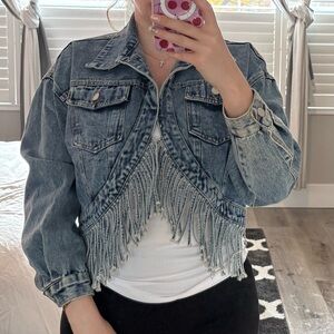 Fringe Denim Jacket